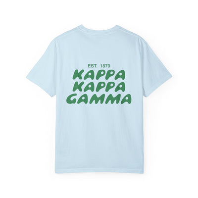 Kappa Kappa Gamma Bubble Letter T-Shirt | KKG Trendy College Greek Custom Oversized Shirt | Big Little Sorority T Shirt Gift