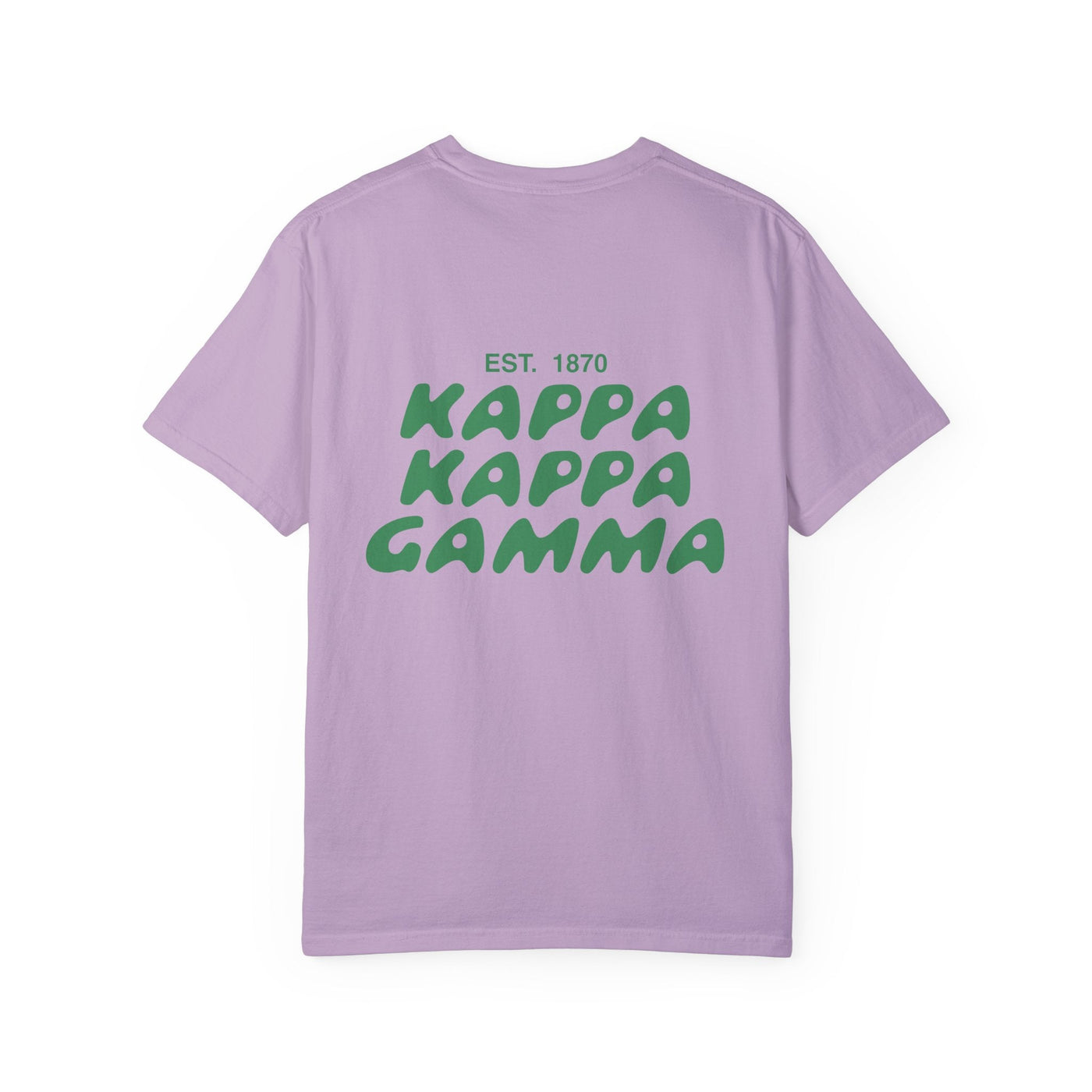 Kappa Kappa Gamma Bubble Letter T-Shirt | KKG Trendy College Greek Custom Oversized Shirt | Big Little Sorority T Shirt Gift