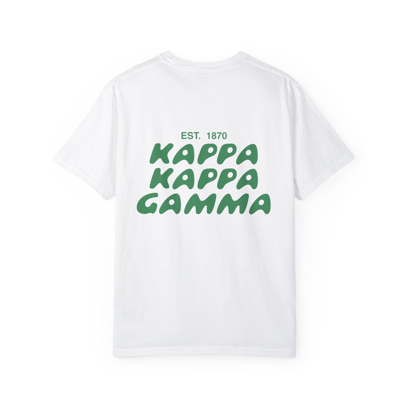 Kappa Kappa Gamma Bubble Letter T-Shirt | KKG Trendy College Greek Custom Oversized Shirt | Big Little Sorority T Shirt Gift