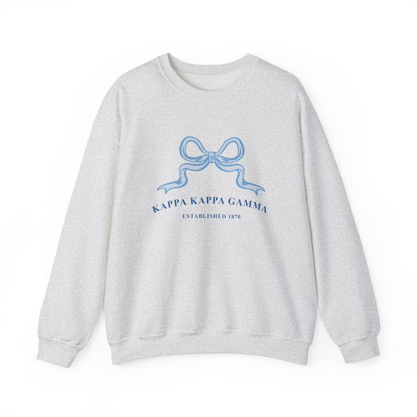 Kappa Kappa Gamma Ribbon Sorority Crewneck | KKG Trendy Sweatshirt Big Little Recruitment Gift