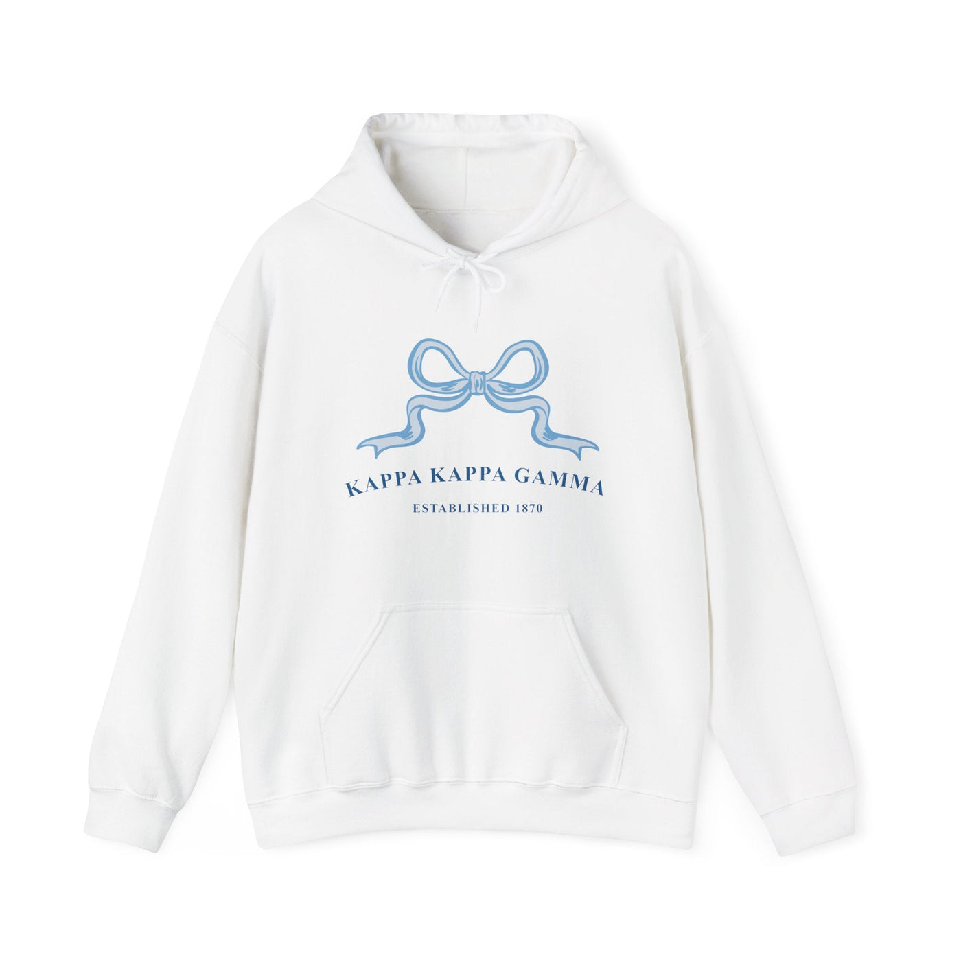 Kappa Kappa Gamma Ribbon Sorority Hoodie | KKG Trendy Sweatshirt Big Little Recruitment Gift