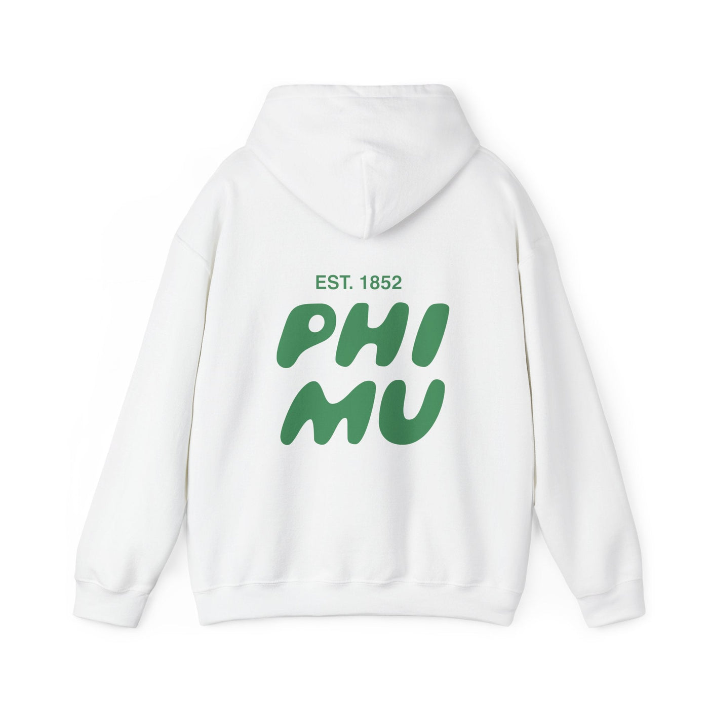 Phi Mu Bubble Font Sorority Hoodie | Phi mu Trendy Sweatshirt | Big Little Gift | Recruitment Gift