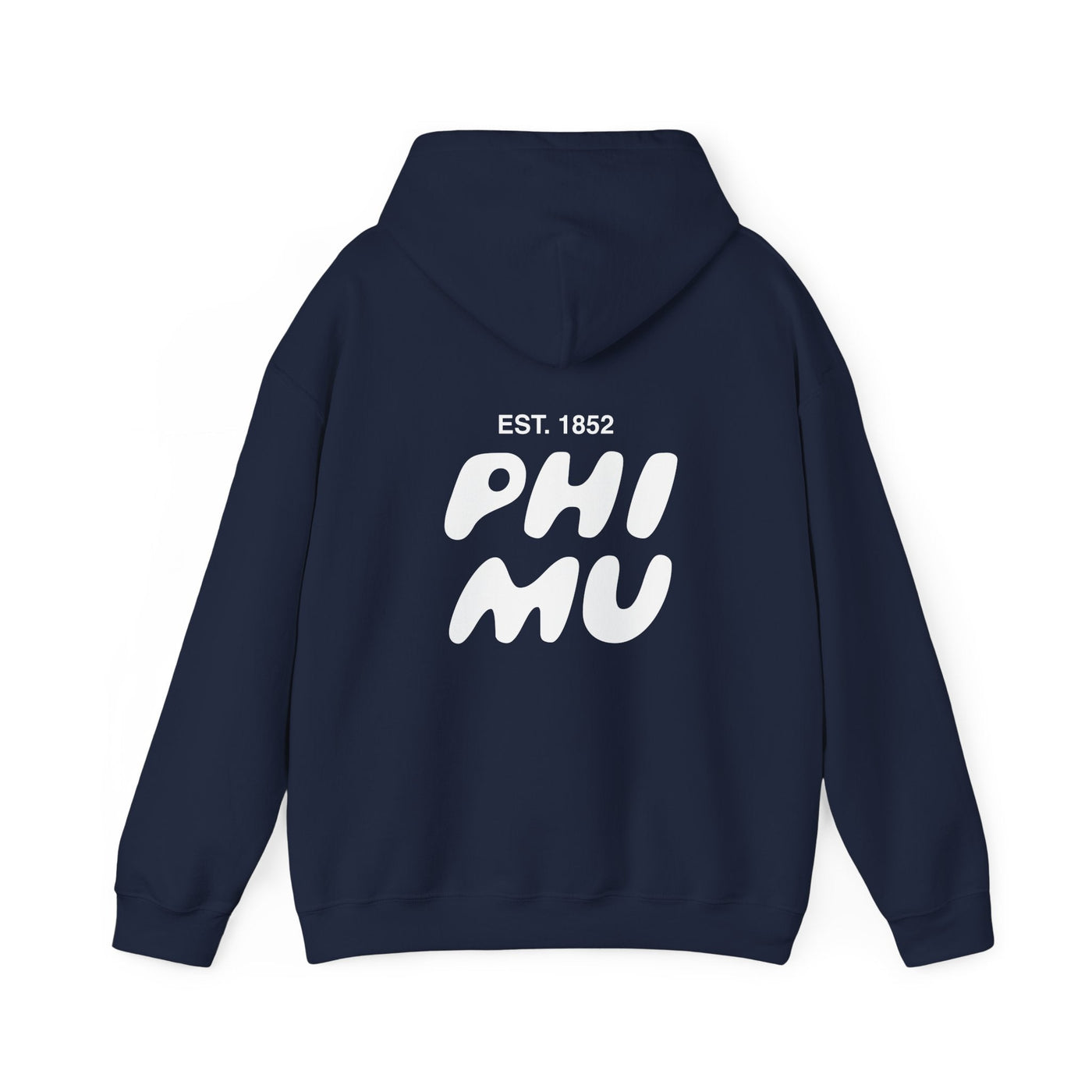 Phi Mu Bubble Font Sorority Hoodie | Phi mu Trendy Sweatshirt | Big Little Gift | Recruitment Gift