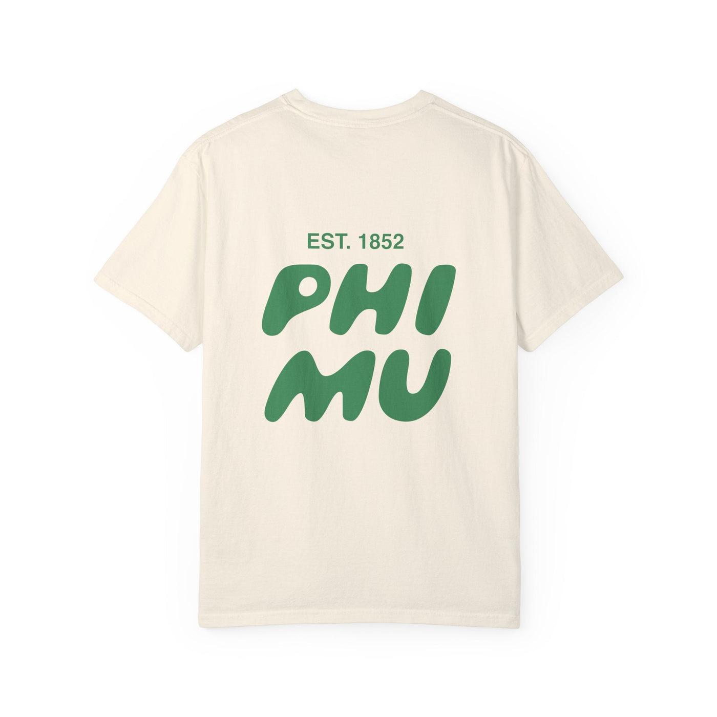 Phi Mu Bubble Letter T-Shirt | Phi Mu Trendy College Greek Custom Oversized Shirt | Big Little Sorority T Shirt Gift