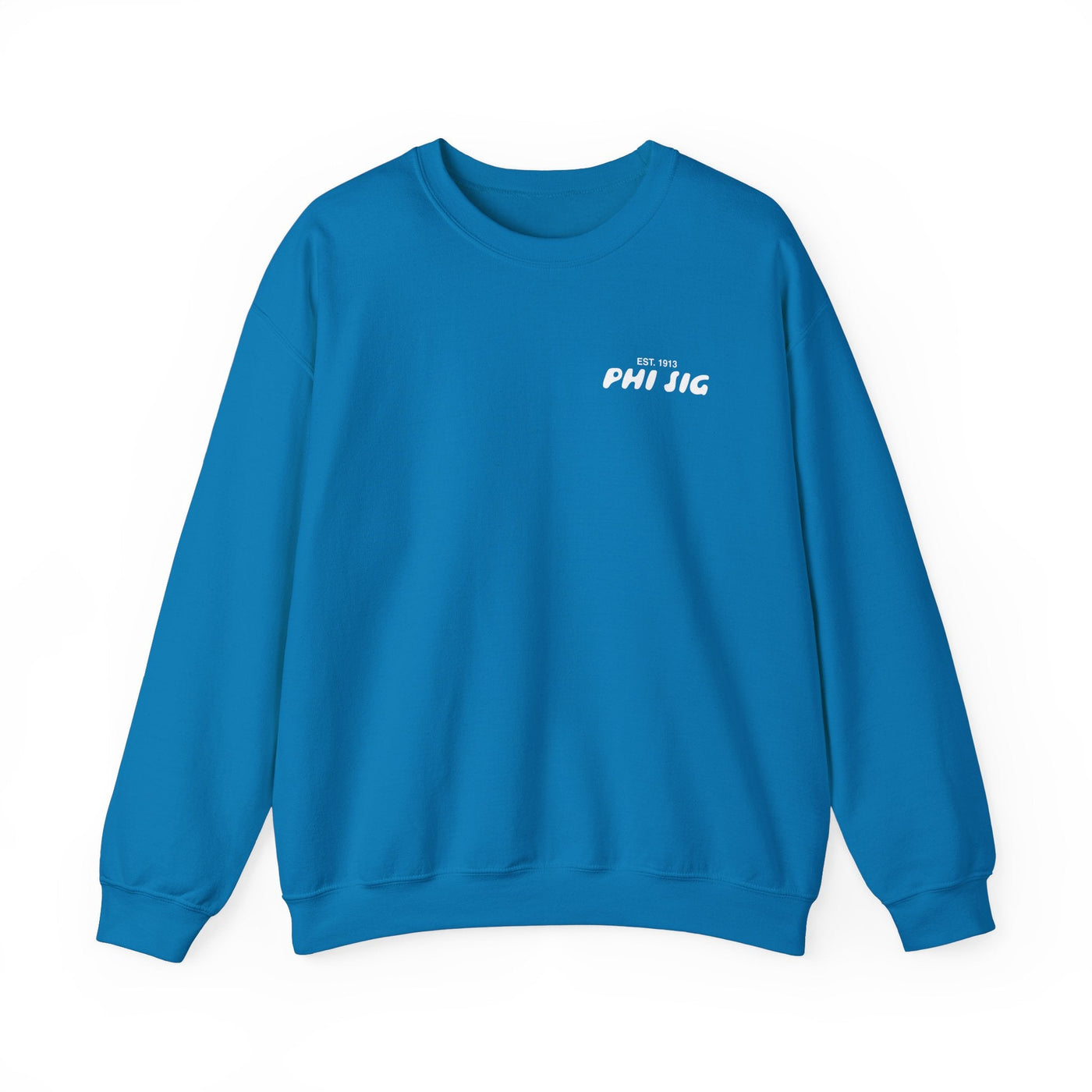 Phi Sigma Sigma Bubble Font Sorority Crewneck Sweatshirt | Phi Sig Trendy Sweatshirt | Big Little Gift | Recruitment Gift