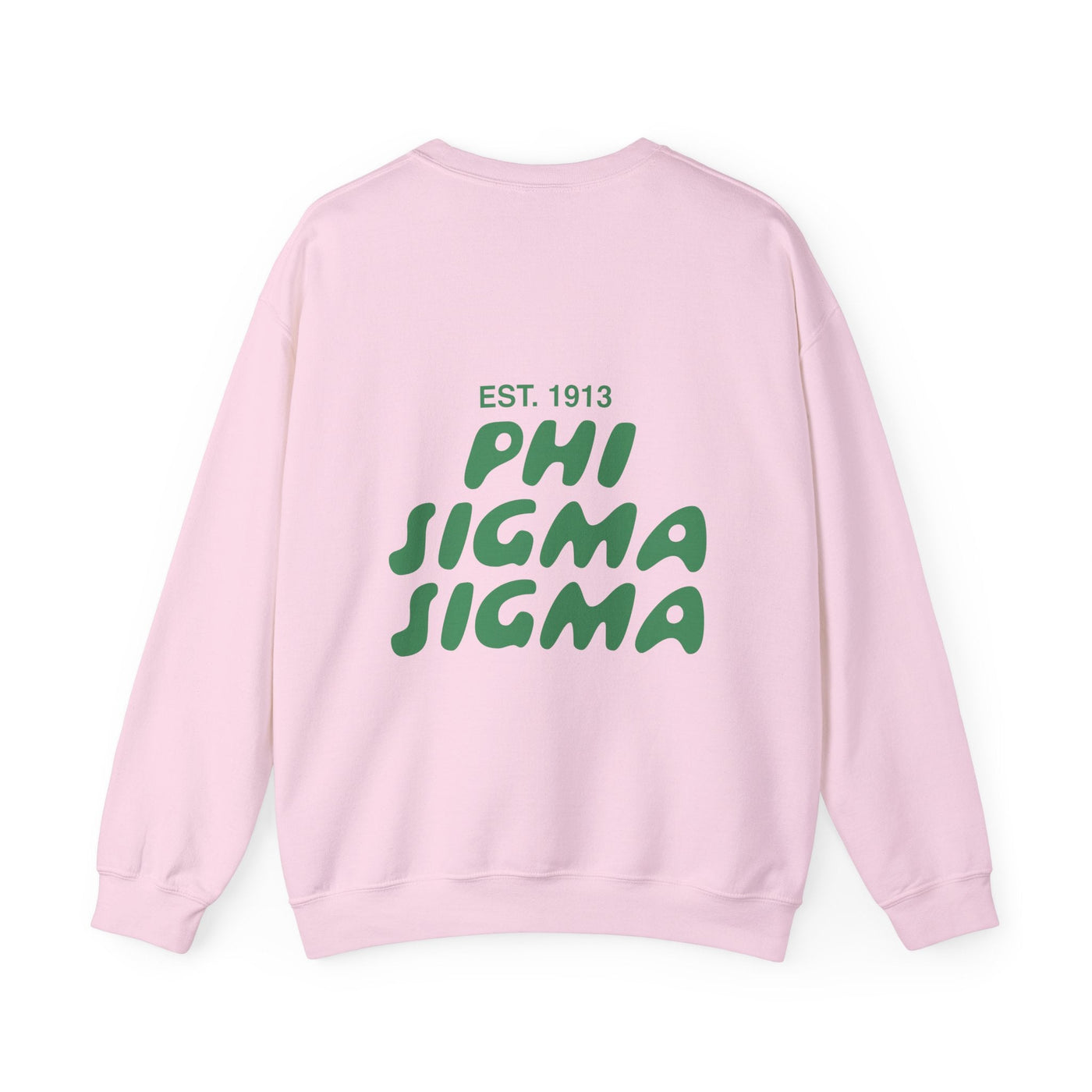 Phi Sigma Sigma Bubble Font Sorority Crewneck Sweatshirt | Phi Sig Trendy Sweatshirt | Big Little Gift | Recruitment Gift