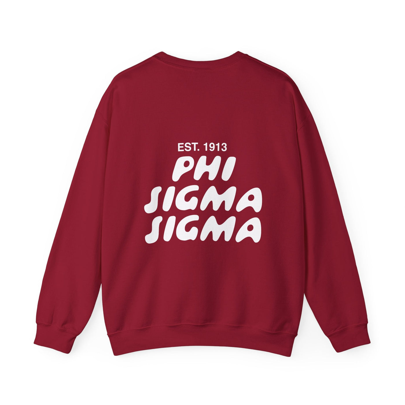 Phi Sigma Sigma Bubble Font Sorority Crewneck Sweatshirt | Phi Sig Trendy Sweatshirt | Big Little Gift | Recruitment Gift