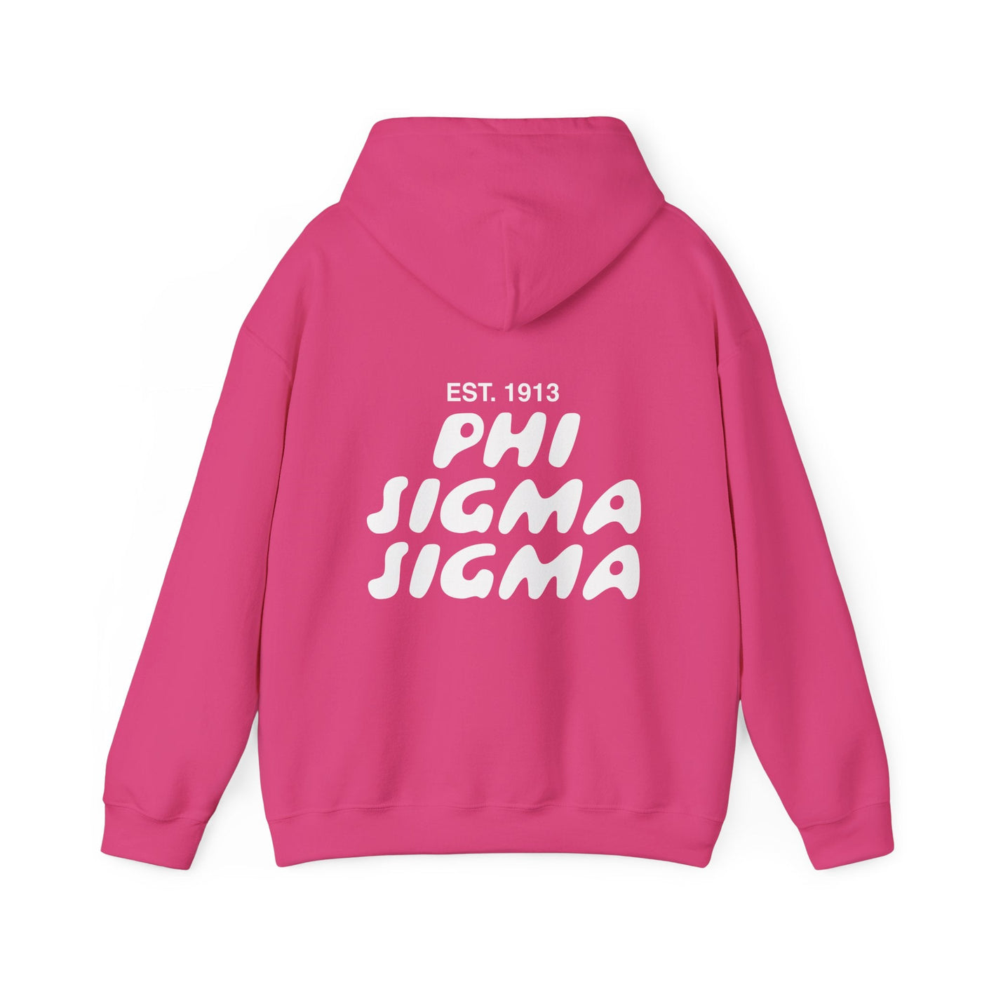 Phi Sigma Sigma Bubble Font Sorority Hoodie | Phi Sig Trendy Sweatshirt | Big Little Gift | Recruitment Gift