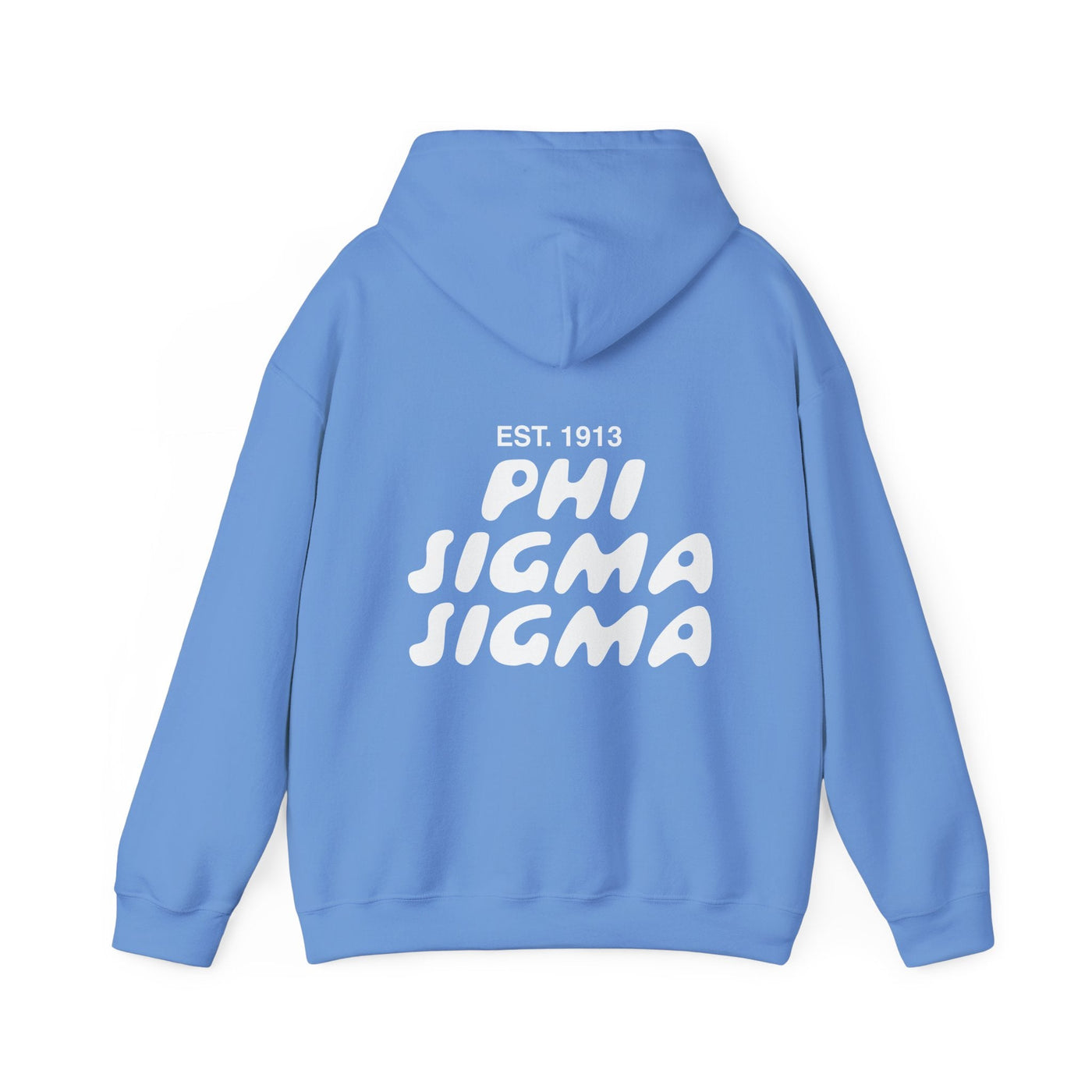 Phi Sigma Sigma Bubble Font Sorority Hoodie | Phi Sig Trendy Sweatshirt | Big Little Gift | Recruitment Gift