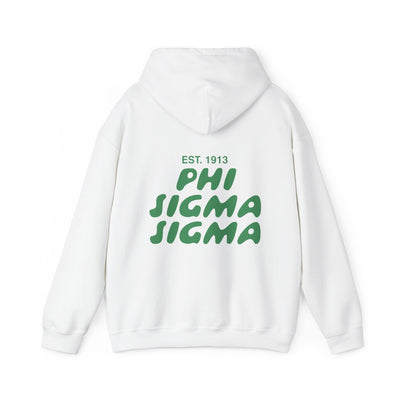 Phi Sigma Sigma Bubble Font Sorority Hoodie | Phi Sig Trendy Sweatshirt | Big Little Gift | Recruitment Gift