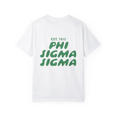 Phi Sigma Sigma Bubble Letter T-Shirt | Phi Sig Trendy College Greek Custom Oversized Shirt | Big Little Sorority T Shirt Gift