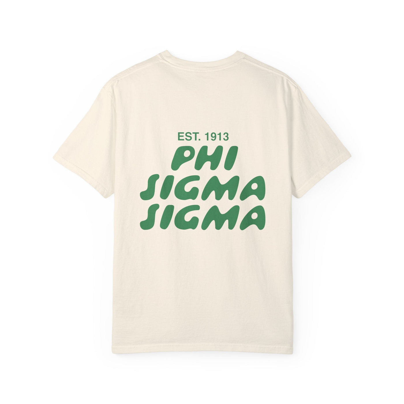 Phi Sigma Sigma Bubble Letter T-Shirt | Phi Sig Trendy College Greek Custom Oversized Shirt | Big Little Sorority T Shirt Gift