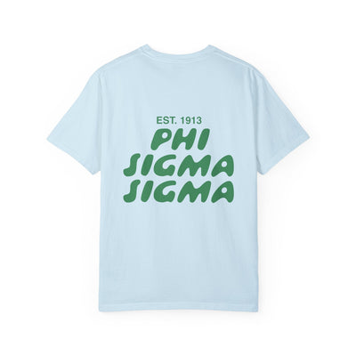 Phi Sigma Sigma Bubble Letter T-Shirt | Phi Sig Trendy College Greek Custom Oversized Shirt | Big Little Sorority T Shirt Gift