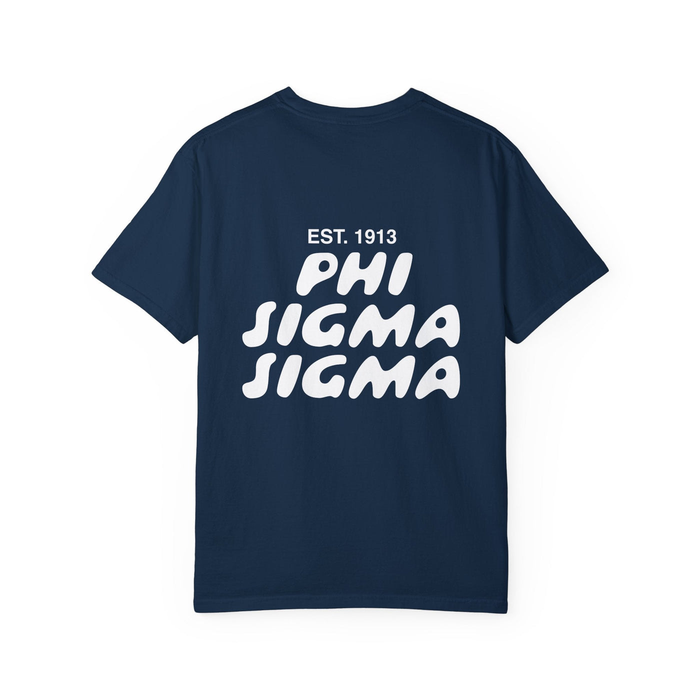 Phi Sigma Sigma Bubble Letter T-Shirt | Phi Sig Trendy College Greek Custom Oversized Shirt | Big Little Sorority T Shirt Gift