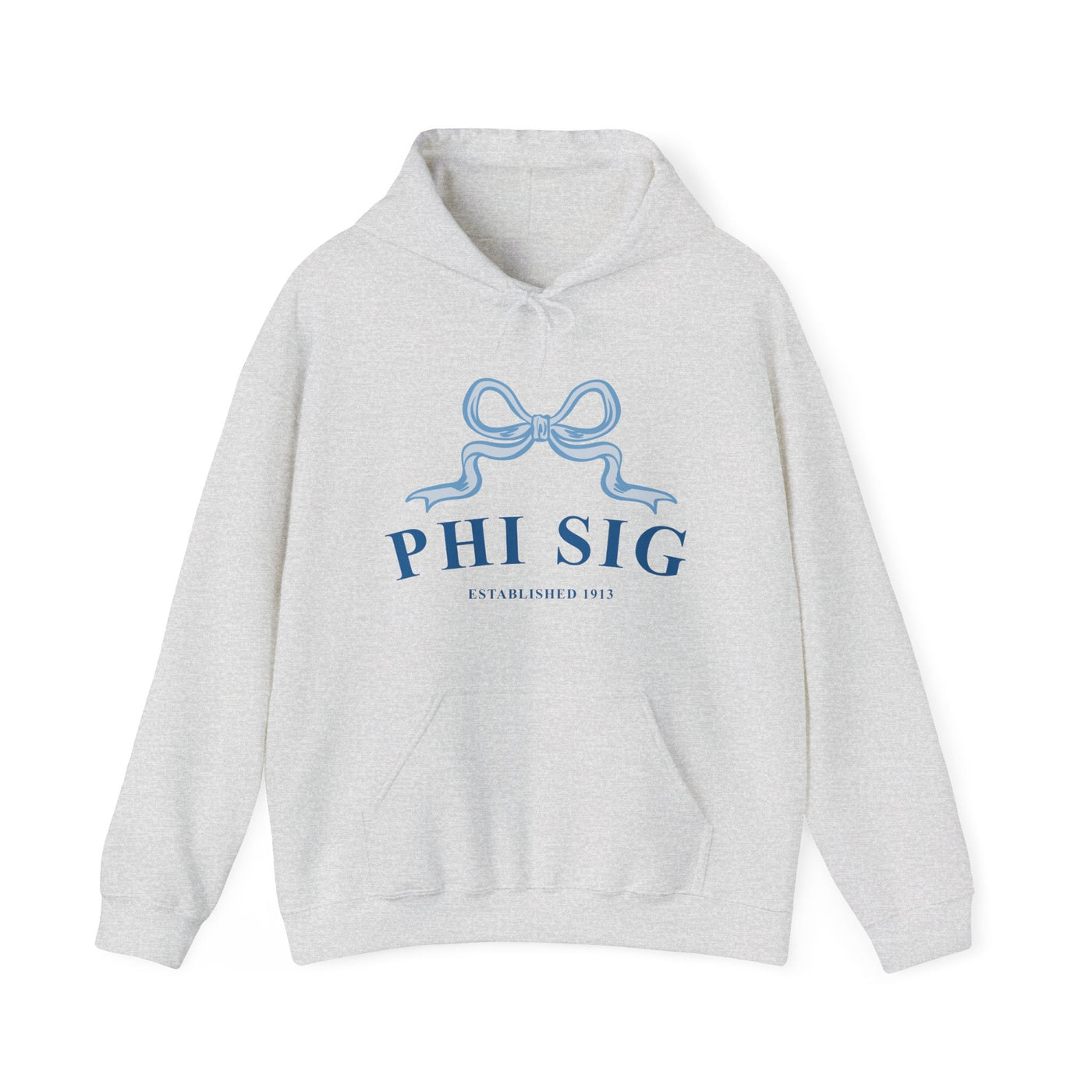 Phi Sigma Sigma Ribbon Sorority Hoodie | Phi Sig Trendy Sweatshirt Big Little Recruitment Gift