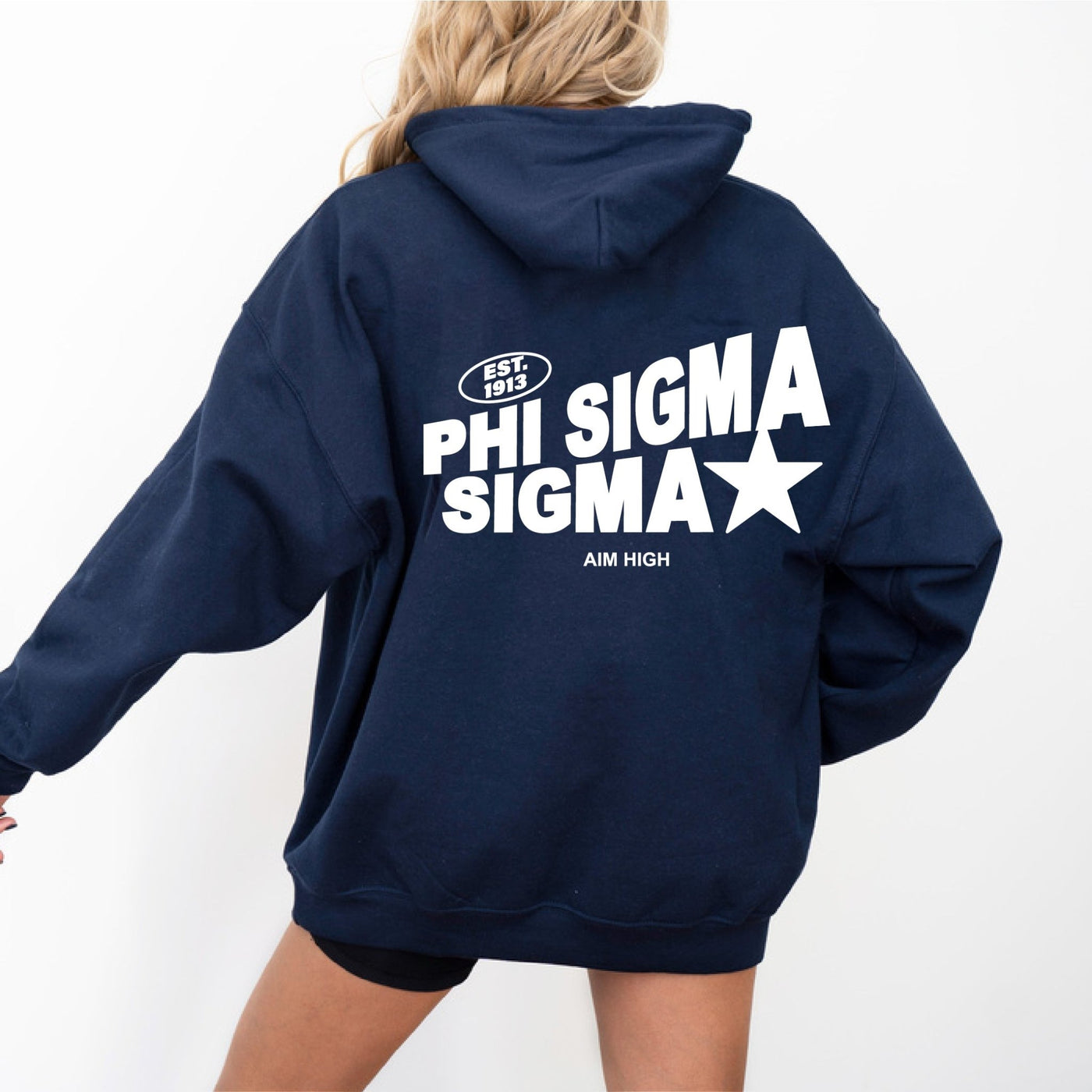 Phi Sigma Sigma Trendy Star Sorority Hoodie | Phi Sig Cute Sweatshirt | Big Little Gift | Recruitment Gift