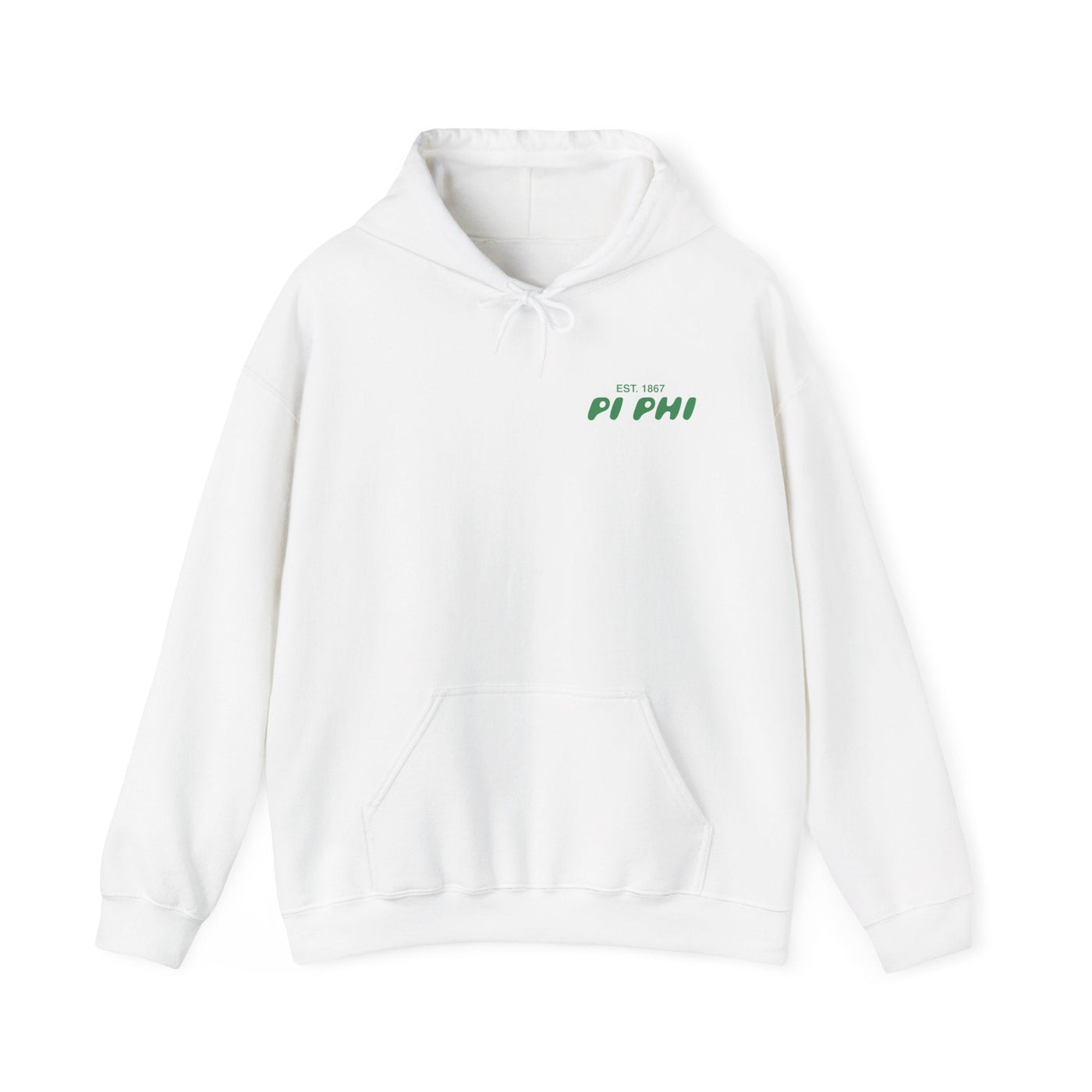 Pi Beta Phi Bubble Font Sorority Hoodie | Pi Phi Trendy Sweatshirt | Big Little Gift | Recruitment Gift