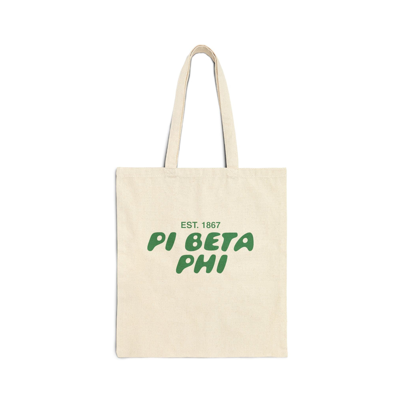 Pi Beta Phi Bubble Text Trendy Tote Bag | Pi Phi College Sorority Beach Bag | Big Little Gift