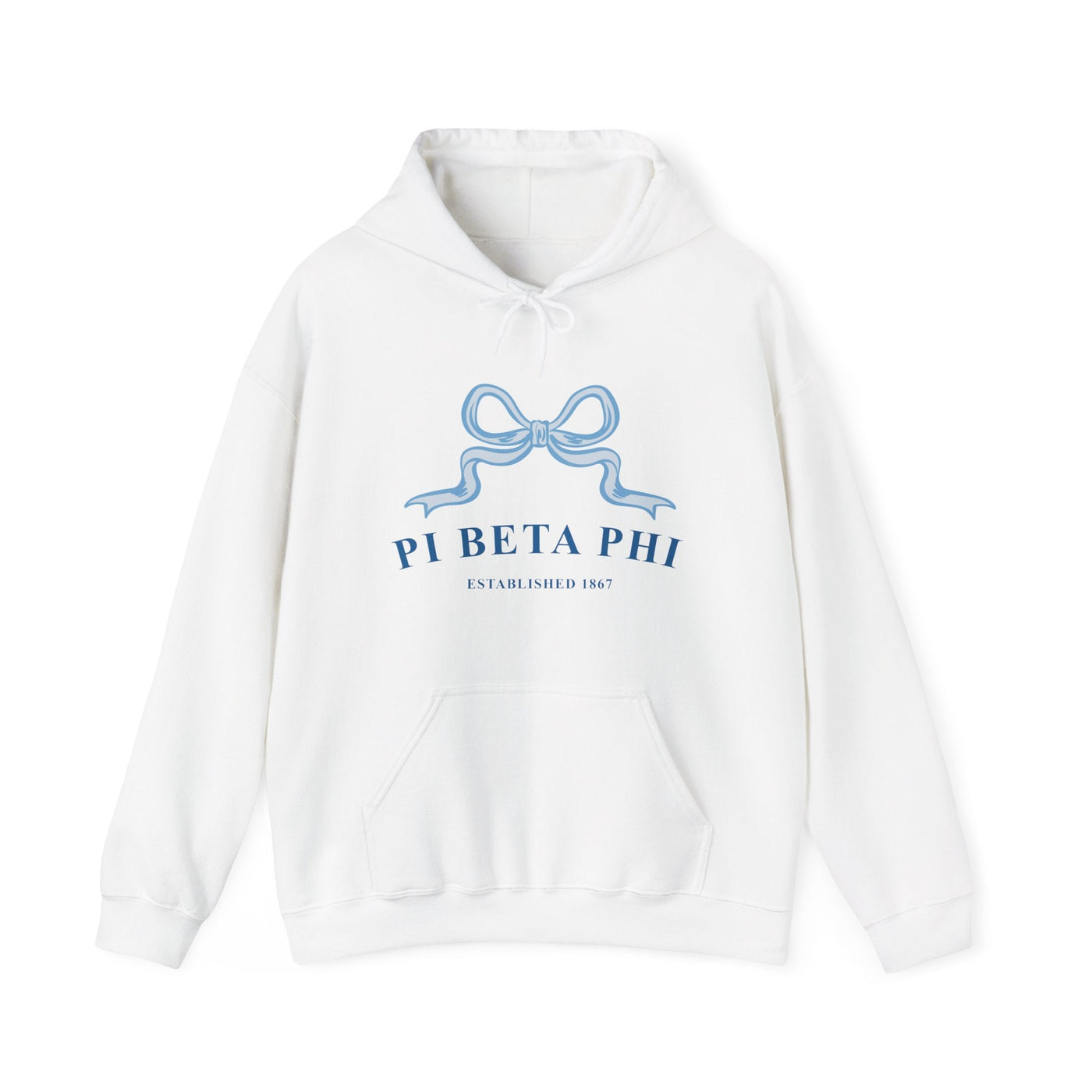 Pi Beta Phi Ribbon Sorority Hoodie | Pi Phi Trendy Sweatshirt Big Little Recruitment Gift