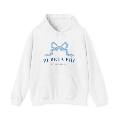 Pi Beta Phi Ribbon Sorority Hoodie | Pi Phi Trendy Sweatshirt Big Little Recruitment Gift