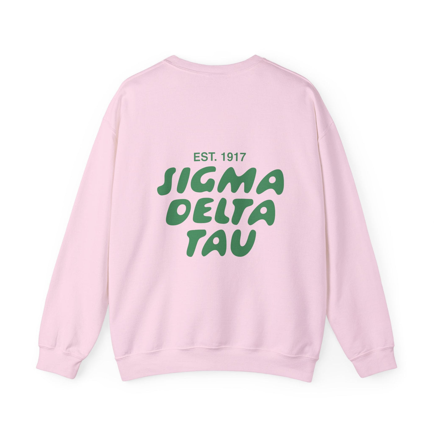 Sigma Delta Tau Bubble Font Sorority Crewneck Sweatshirt | Sig Delt Trendy Sweatshirt | Big Little Gift | Recruitment Gift