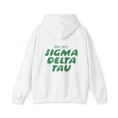 Sigma Delta Tau Bubble Font Sorority Hoodie | Sig Delt Trendy Sweatshirt | Big Little Gift | Recruitment Gift