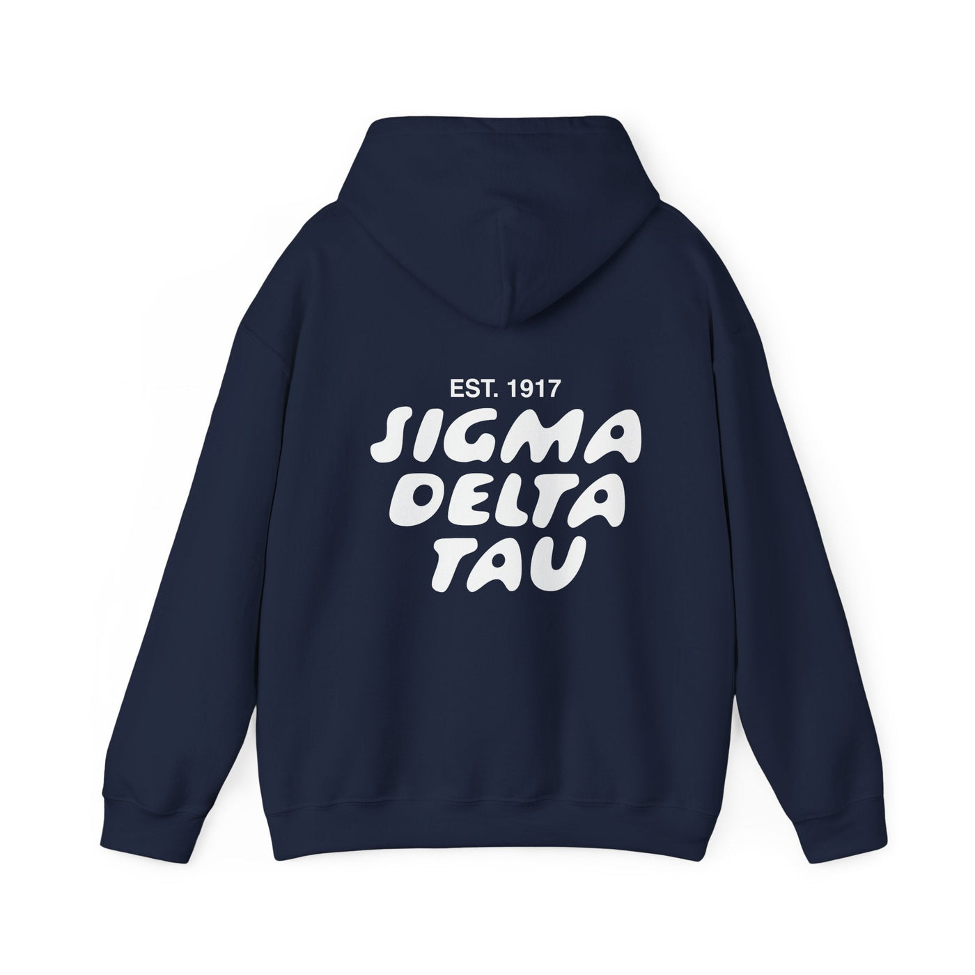 Sigma Delta Tau Bubble Font Sorority Hoodie | Sig Delt Trendy Sweatshirt | Big Little Gift | Recruitment Gift