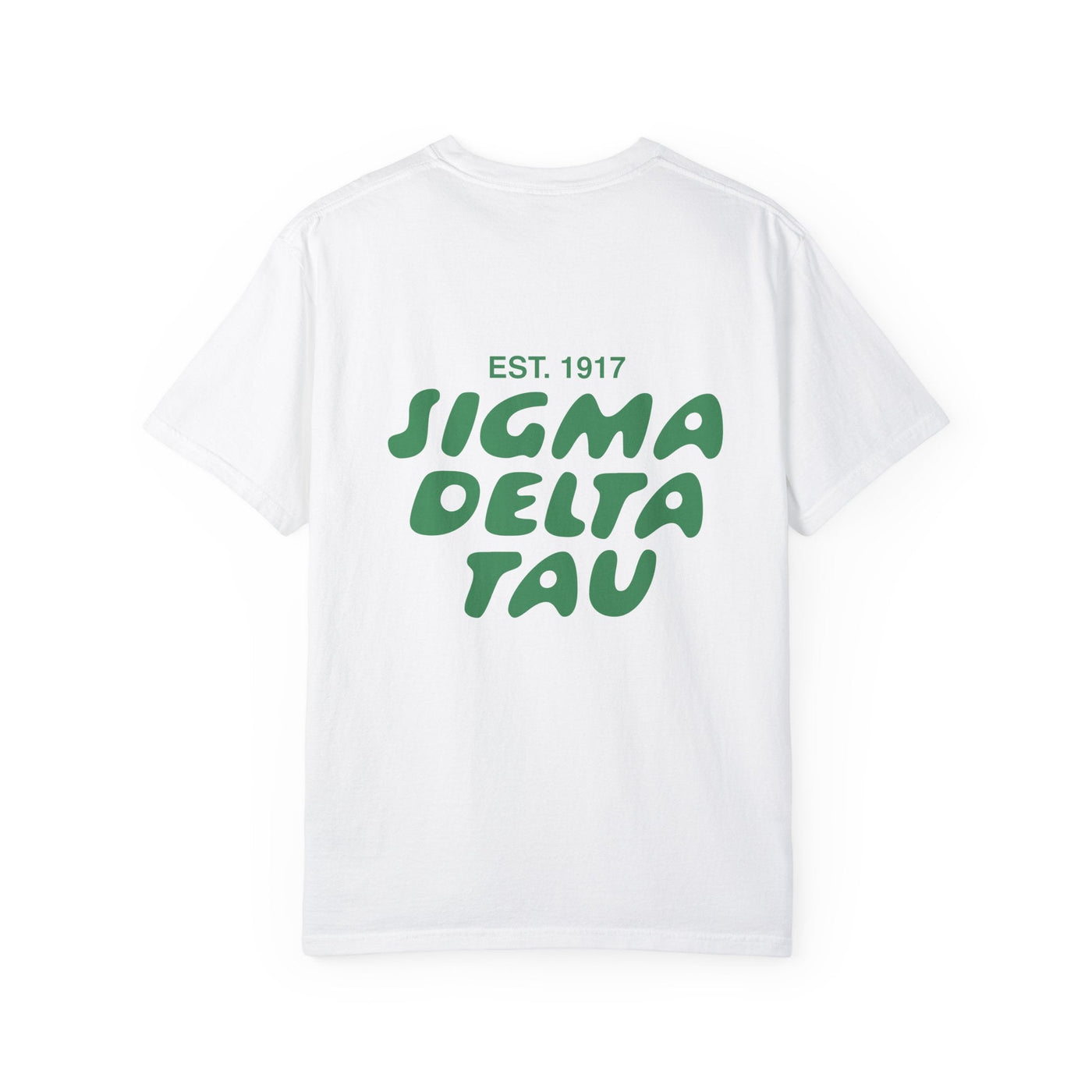 Sigma Delta Tau Bubble Letter T-Shirt | Sig Delt Trendy College Greek Custom Oversized Shirt | Big Little Sorority T Shirt Gift