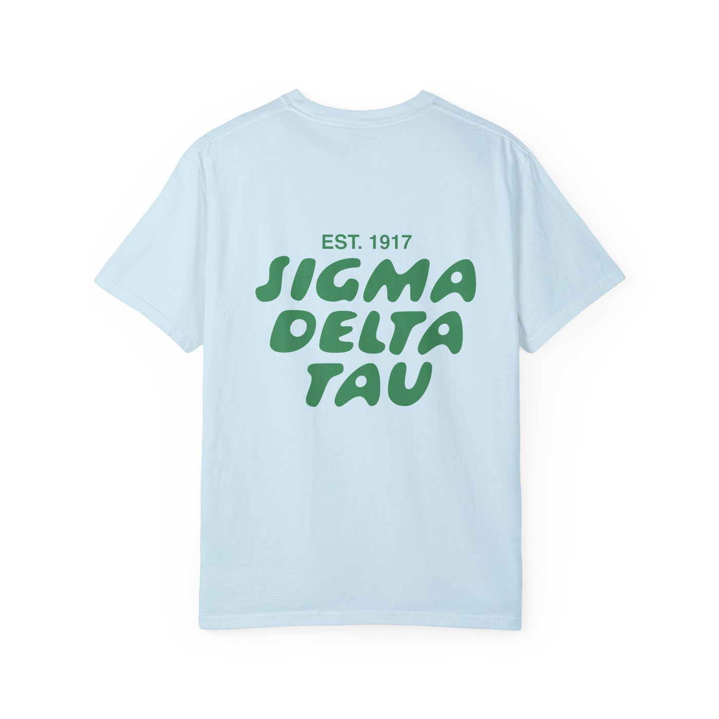 Sigma Delta Tau Bubble Letter T-Shirt | Sig Delt Trendy College Greek Custom Oversized Shirt | Big Little Sorority T Shirt Gift