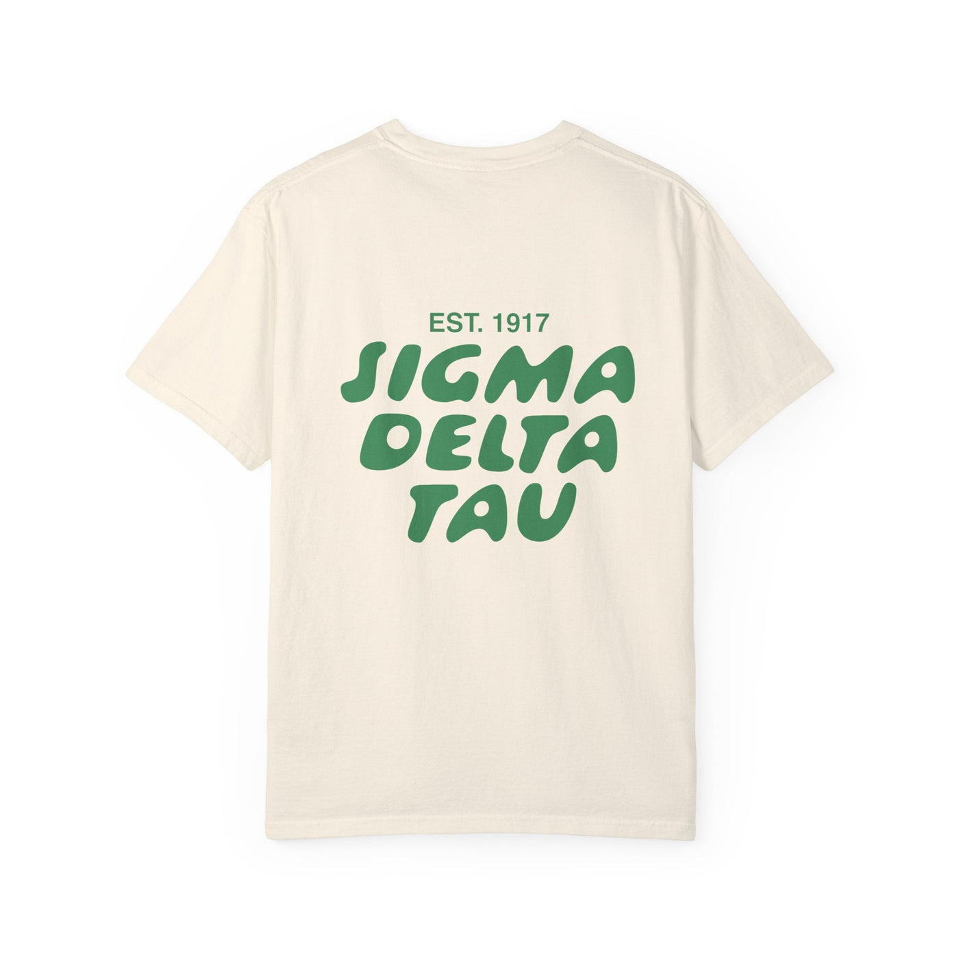 Sigma Delta Tau Bubble Letter T-Shirt | Sig Delt Trendy College Greek Custom Oversized Shirt | Big Little Sorority T Shirt Gift