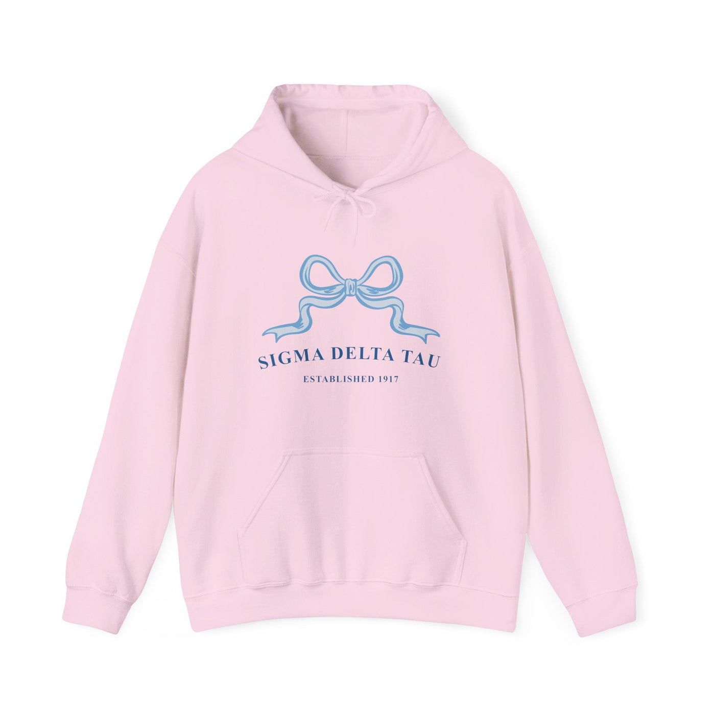 Sigma Delta Tau Ribbon Sorority Hoodie | Sig Delt Trendy Sweatshirt Big Little Recruitment Gift