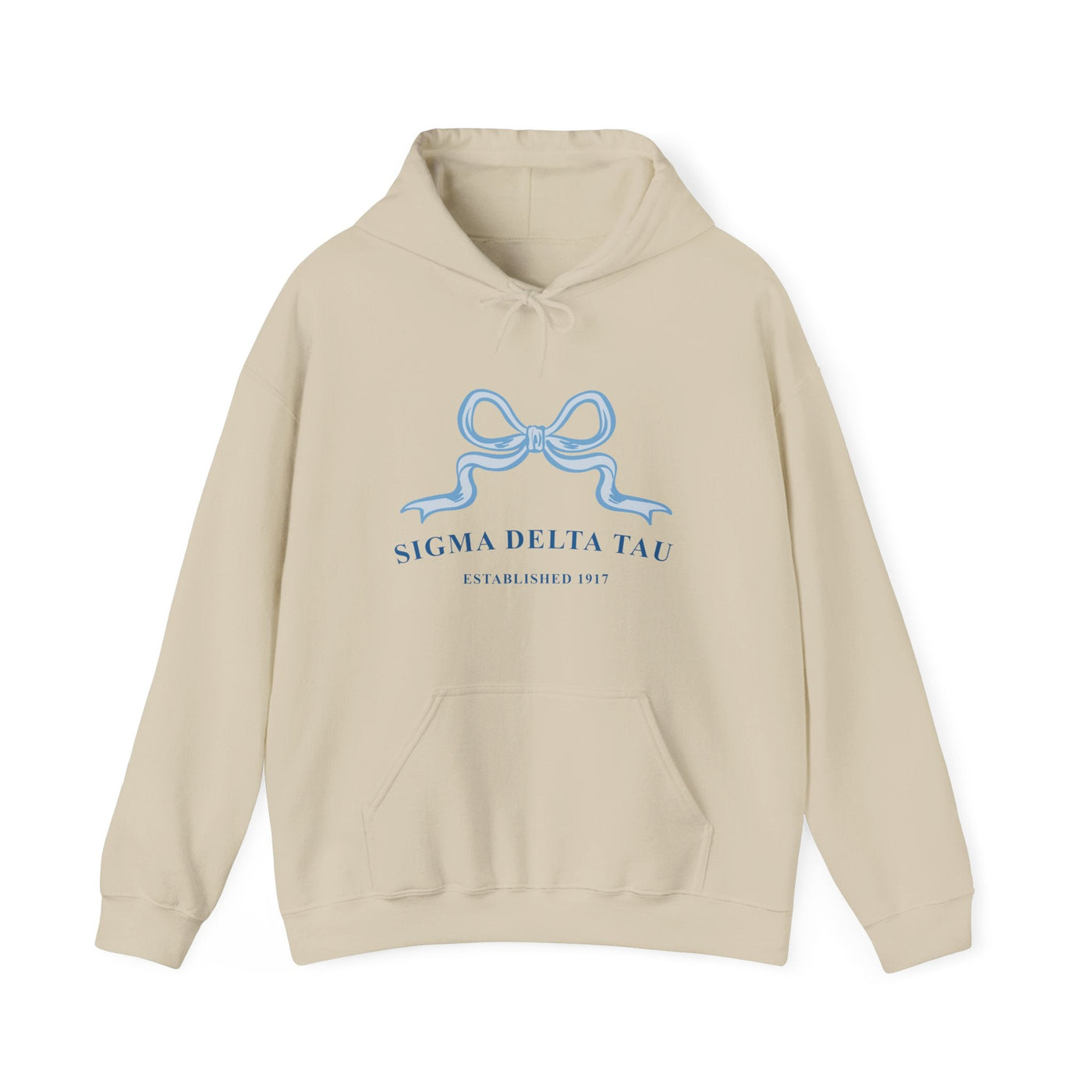 Sigma Delta Tau Ribbon Sorority Hoodie | Sig Delt Trendy Sweatshirt Big Little Recruitment Gift