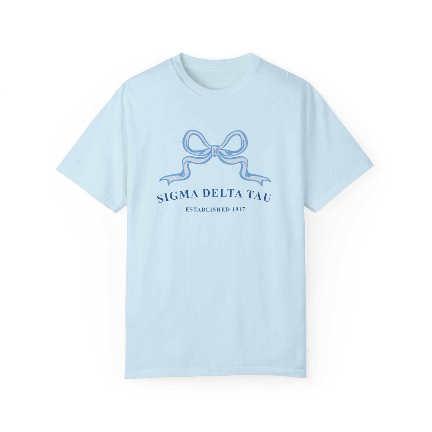 Sigma Delta Tau Ribbon Sorority T-Shirt | Sig Delt Trendy Shirt Big Little Recruitment Gift