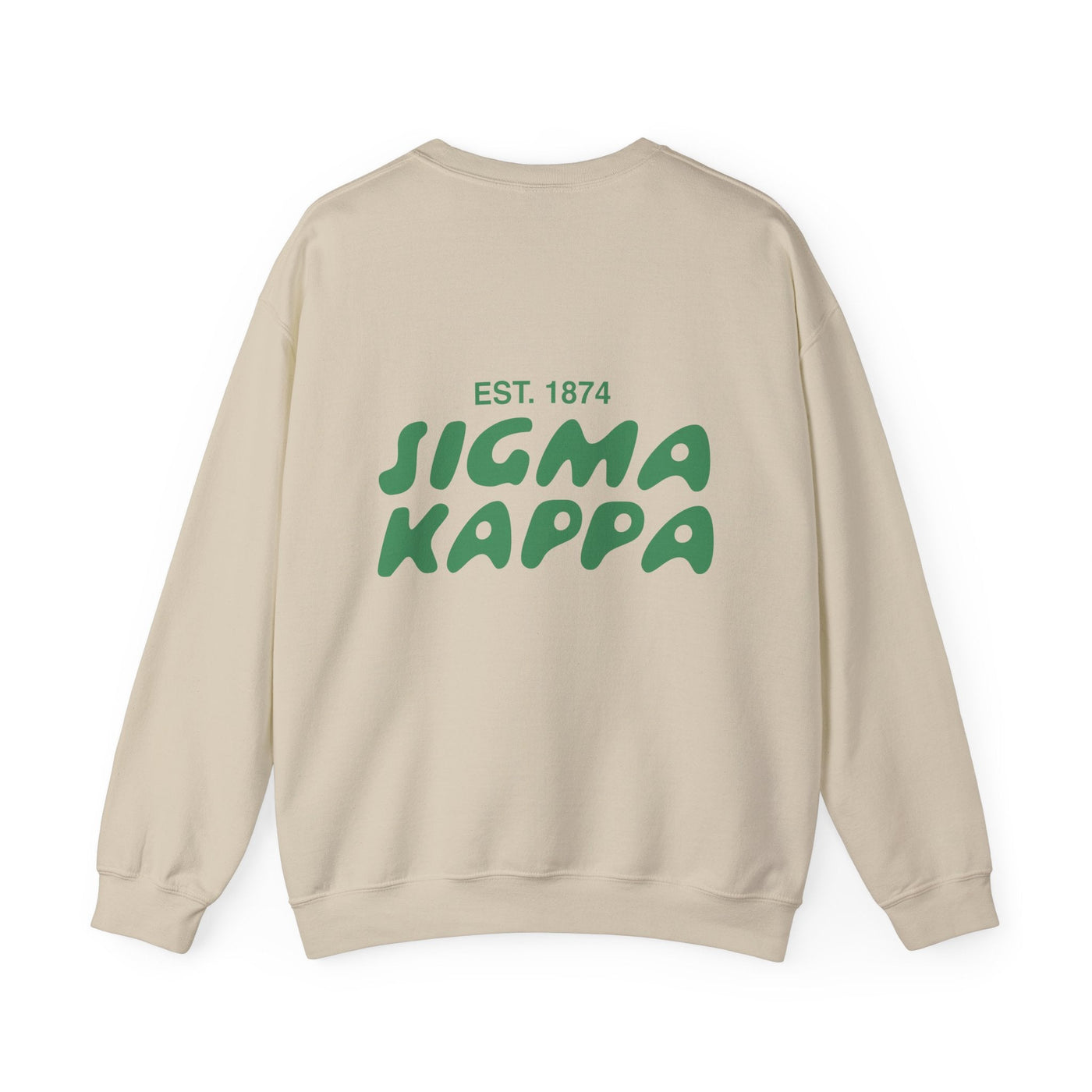 Sigma Kappa Bubble Font Sorority Crewneck Sweatshirt | Sig Kap Trendy Sweatshirt | Big Little Gift | Recruitment Gift