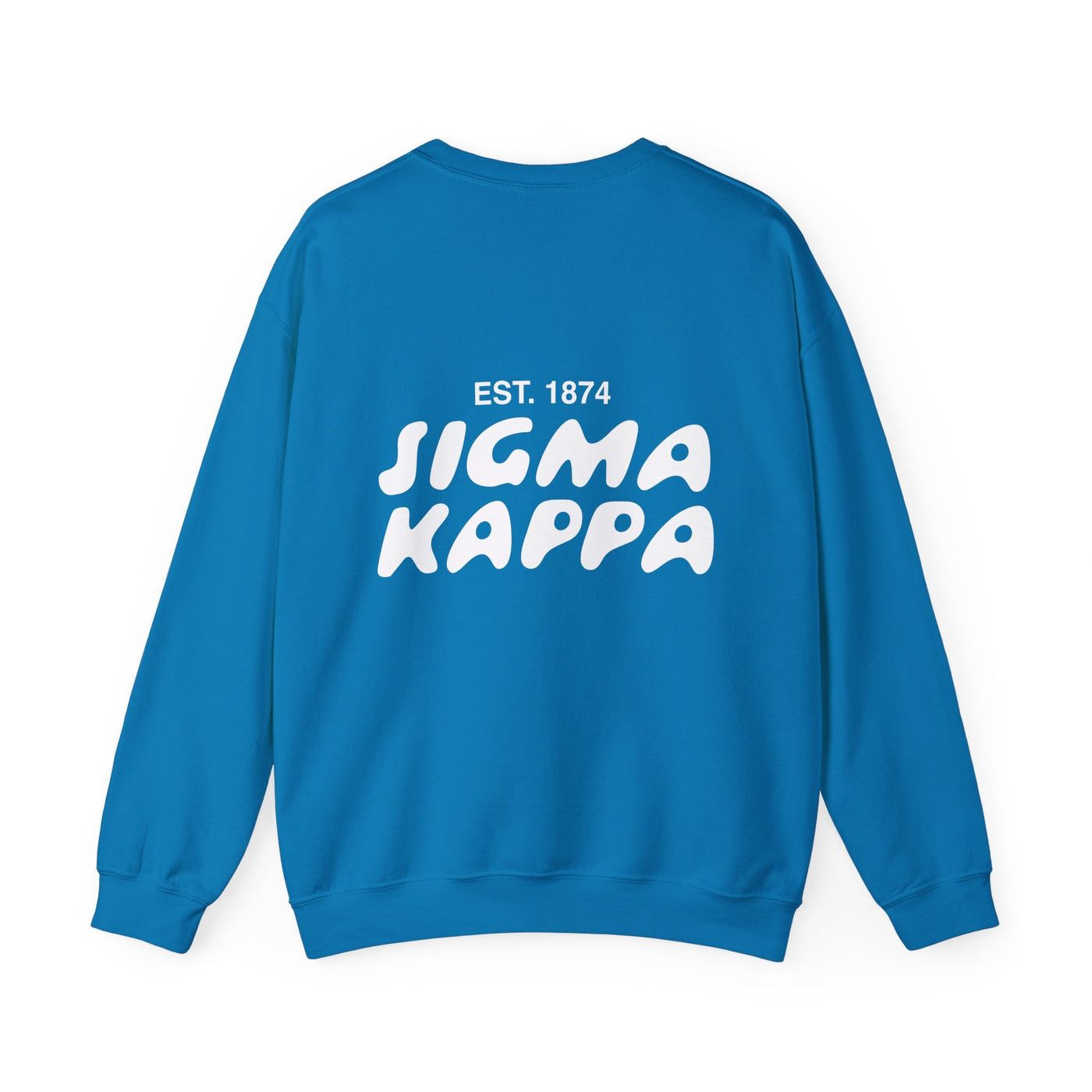 Sigma Kappa Bubble Font Sorority Crewneck Sweatshirt | Sig Kap Trendy Sweatshirt | Big Little Gift | Recruitment Gift