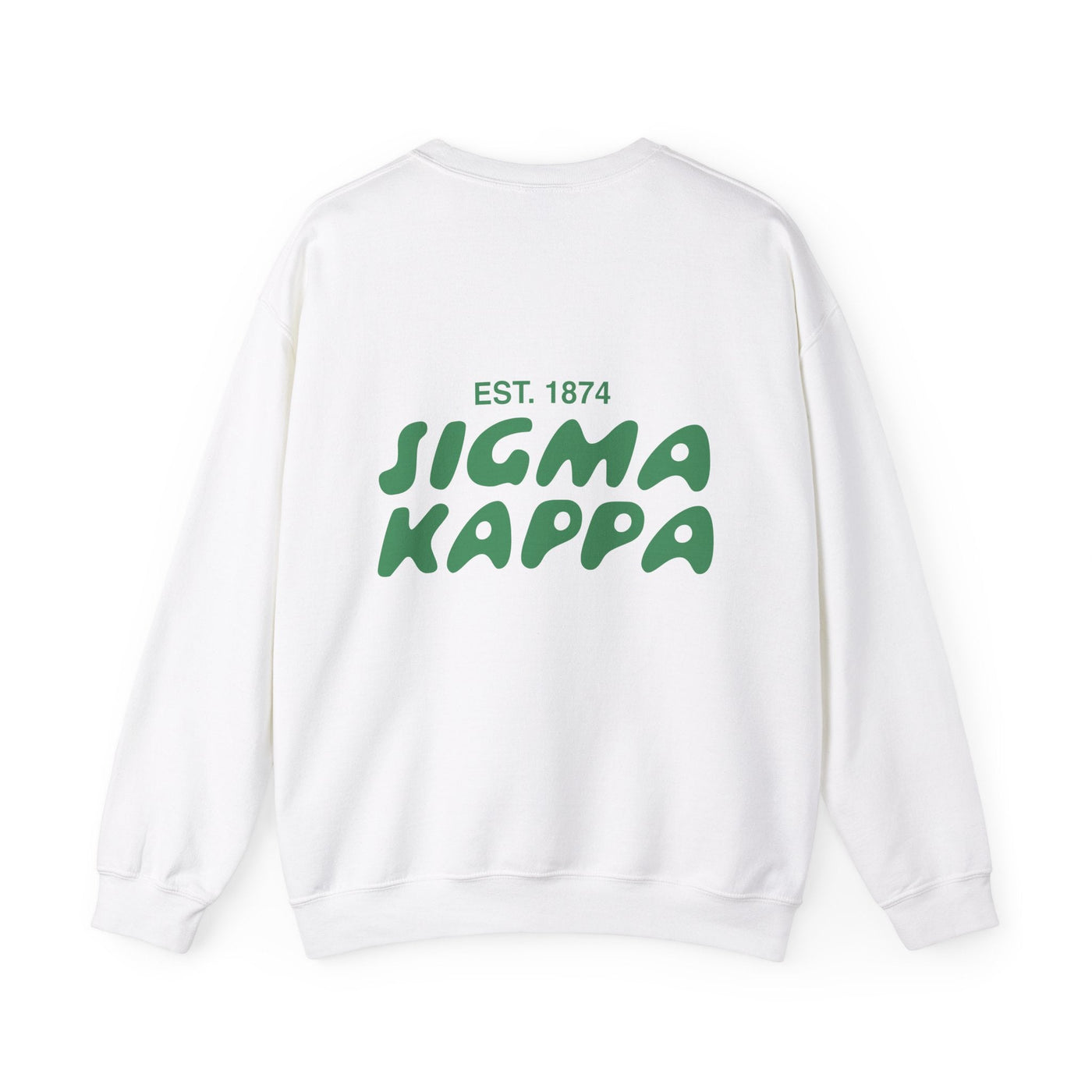 Sigma Kappa Bubble Font Sorority Crewneck Sweatshirt | Sig Kap Trendy Sweatshirt | Big Little Gift | Recruitment Gift