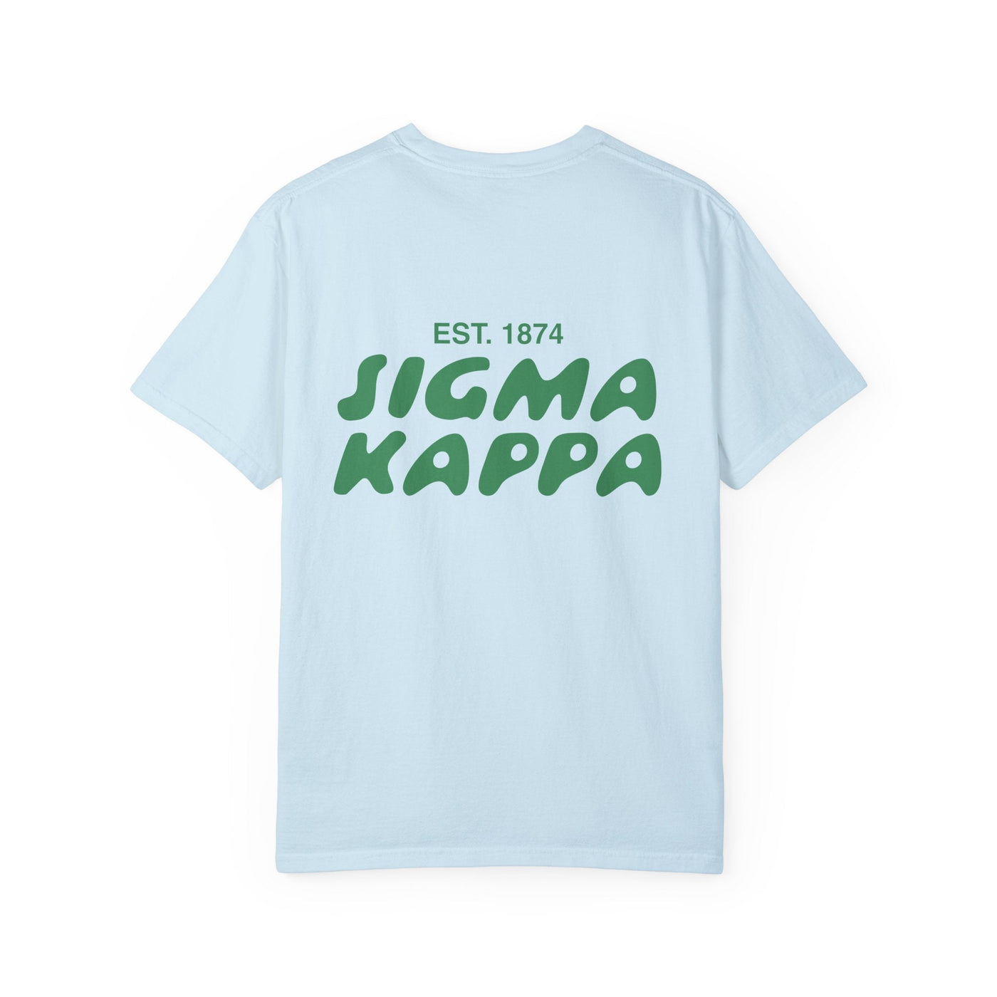 Sigma Kappa Bubble Letter T-Shirt | Sig Kap Trendy College Greek Custom Oversized Shirt | Big Little Sorority T Shirt Gift