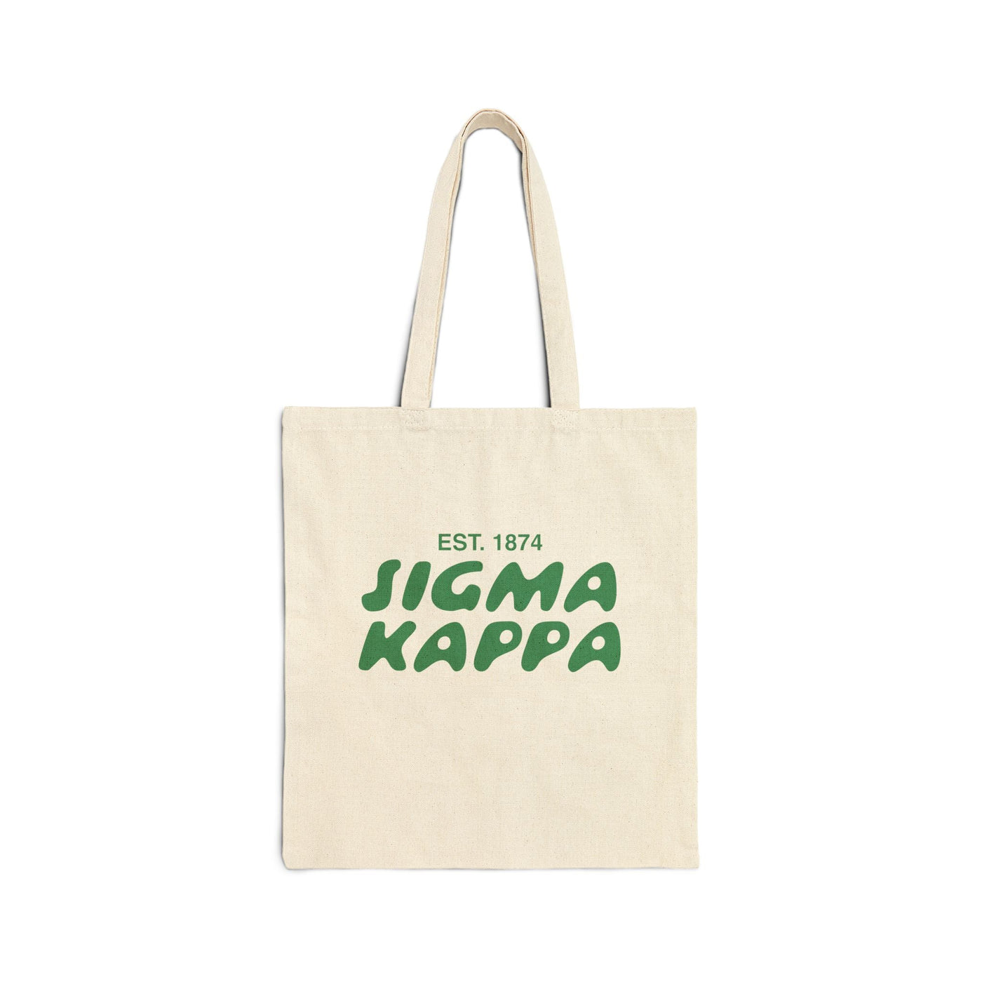 Sigma Kappa Bubble Text Trendy Tote Bag | Sig Kap College Sorority Beach Bag | Big Little Gift