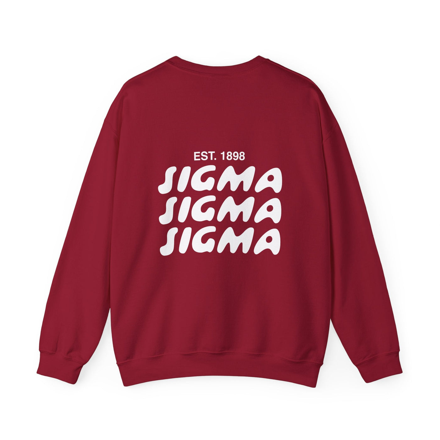 Sigma Sigma Sigma Bubble Font Sorority Crewneck Sweatshirt | Tri Sigma Trendy Sweatshirt | Big Little Gift | Recruitment Gift