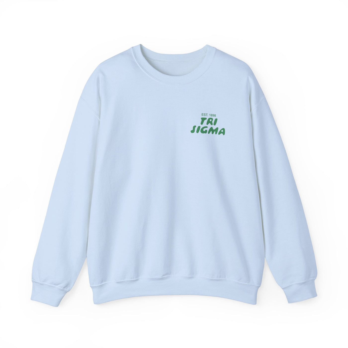 Sigma Sigma Sigma Bubble Font Sorority Crewneck Sweatshirt | Tri Sigma Trendy Sweatshirt | Big Little Gift | Recruitment Gift