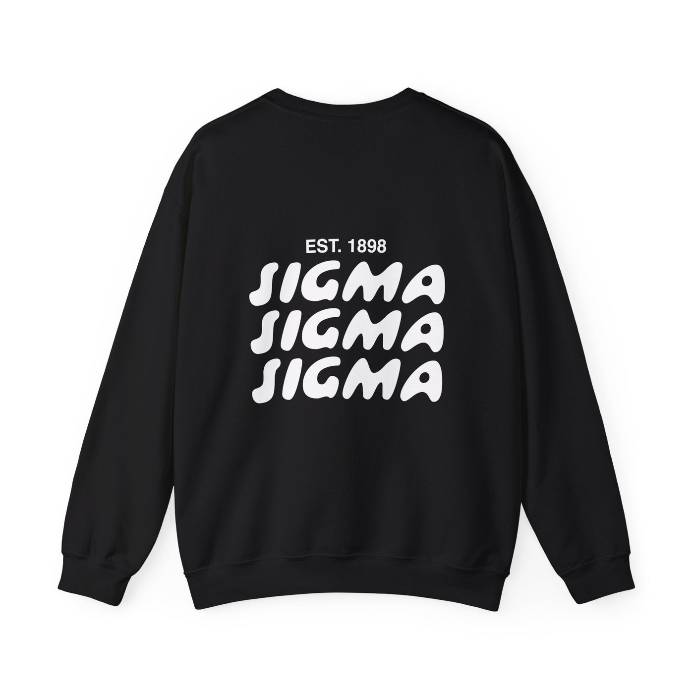 Sigma Sigma Sigma Bubble Font Sorority Crewneck Sweatshirt | Tri Sigma Trendy Sweatshirt | Big Little Gift | Recruitment Gift