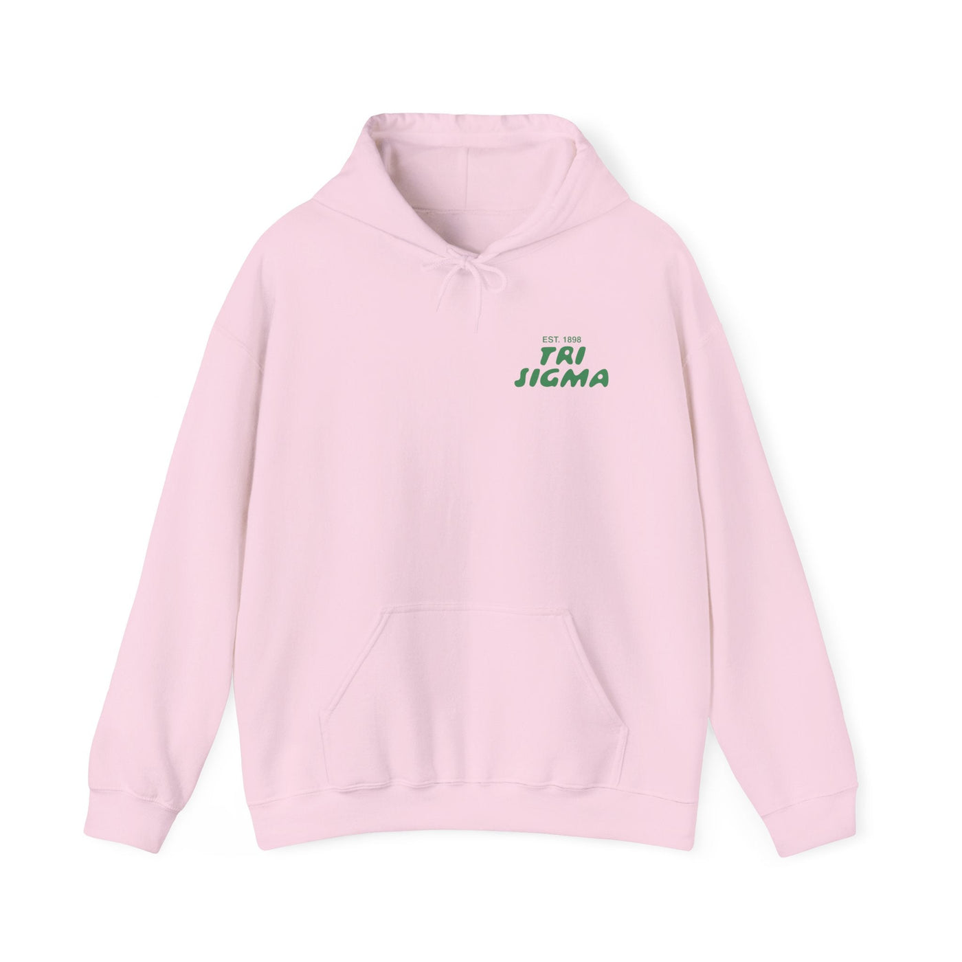 Sigma Sigma Sigma Bubble Font Sorority Hoodie | Tri Sigma Trendy Sweatshirt | Big Little Gift | Recruitment Gift