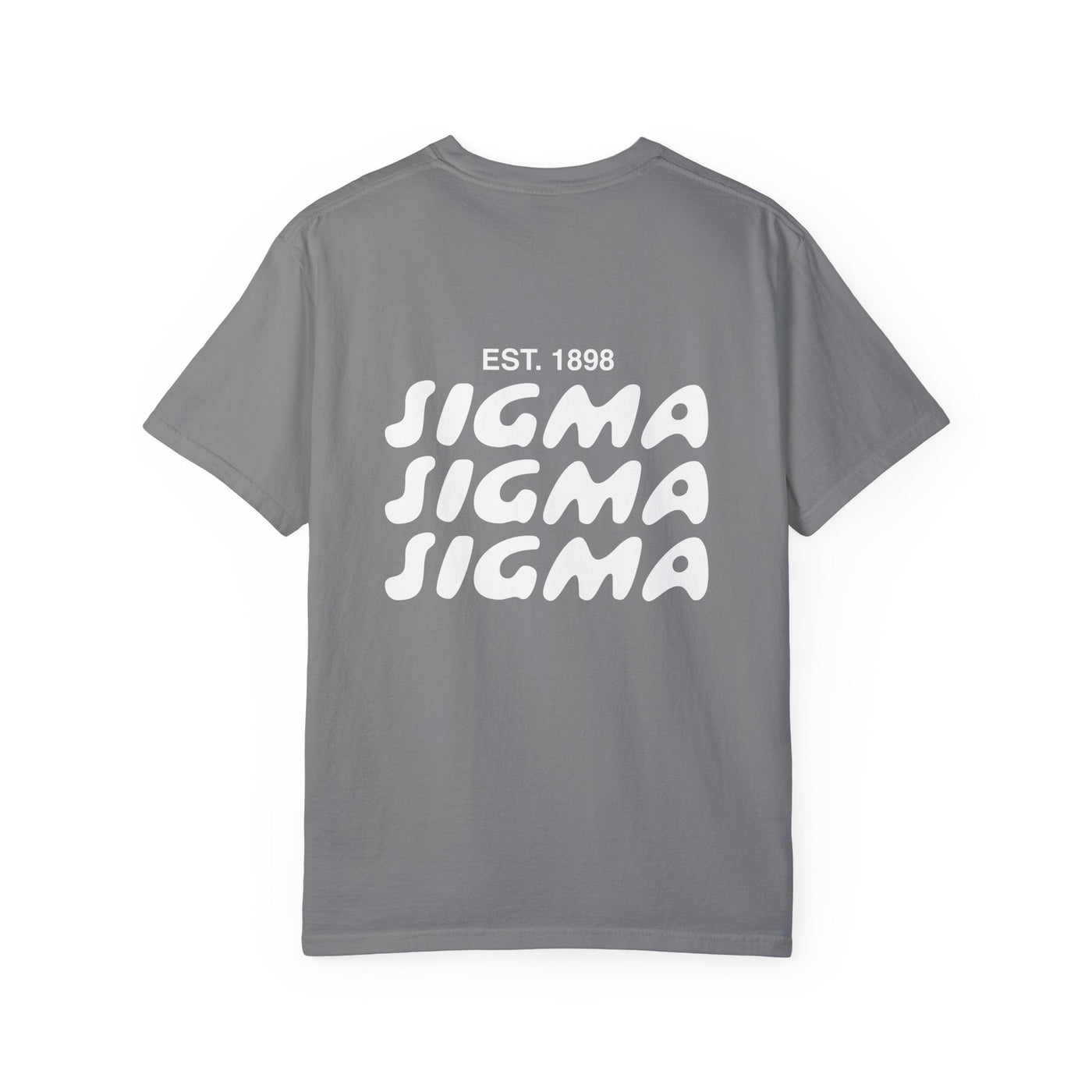 Sigma Sigma Sigma Bubble Letter T-Shirt | Tri Sigma Trendy College Greek Custom Oversized Shirt | Big Little Sorority T Shirt Gift