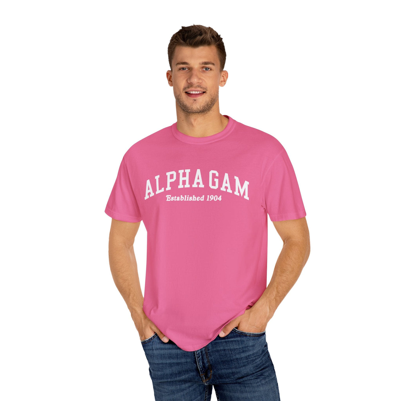 Substitute Alpha Gamma Delta Varsity College Sorority Comfy T-Shirt