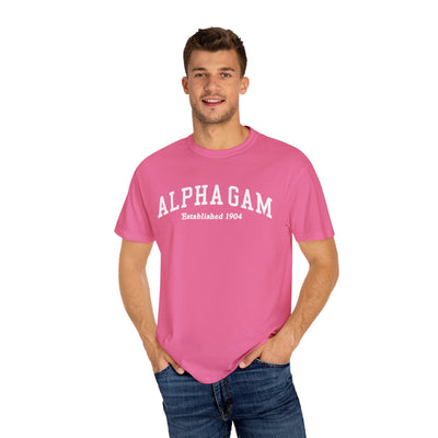 Substitute Alpha Gamma Delta Varsity College Sorority Comfy T-Shirt