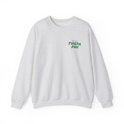 Theta Phi Alpha Bubble Font Sorority Crewneck Sweatshirt | Theta Phi Trendy Sweatshirt | Big Little Gift | Recruitment Gift