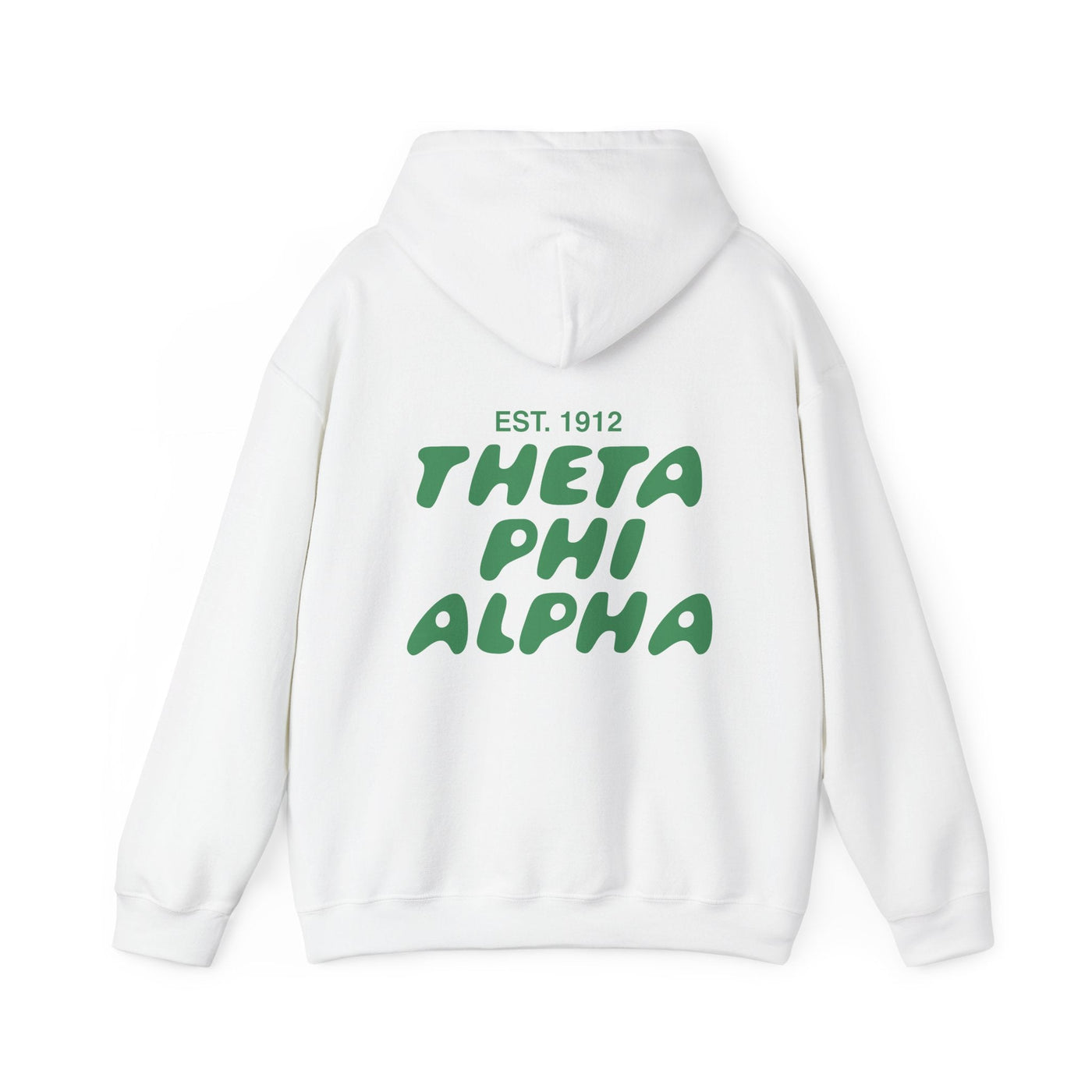 Theta Phi Alpha Bubble Font Sorority Hoodie | Theta Phi Trendy Sweatshirt | Big Little Gift | Recruitment Gift