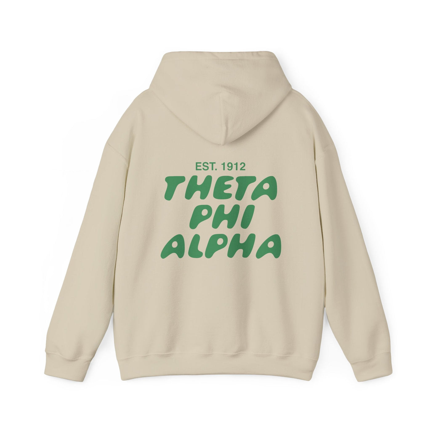 Theta Phi Alpha Bubble Font Sorority Hoodie | Theta Phi Trendy Sweatshirt | Big Little Gift | Recruitment Gift