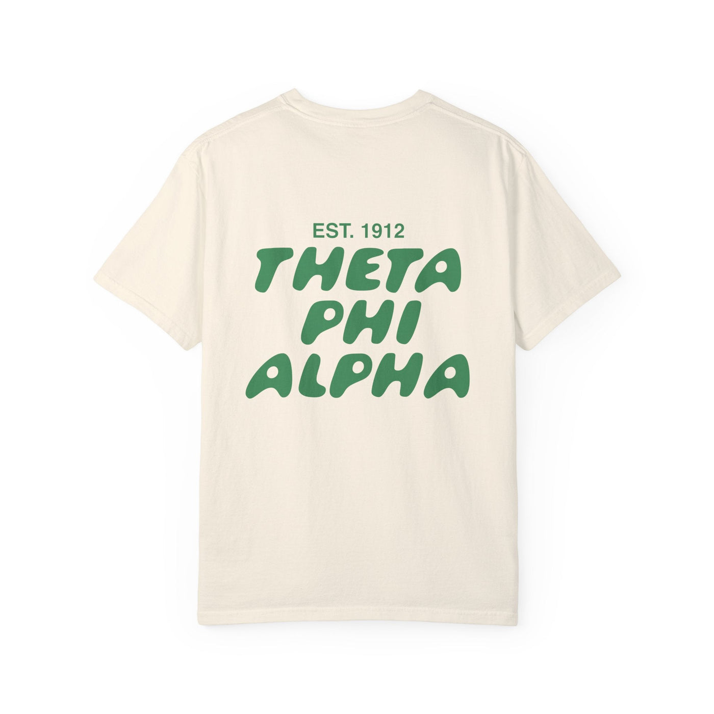 Theta Phi Alpha Bubble Letter T-Shirt | Theta Phi Trendy College Greek Custom Oversized Shirt | Big Little Sorority T Shirt Gift