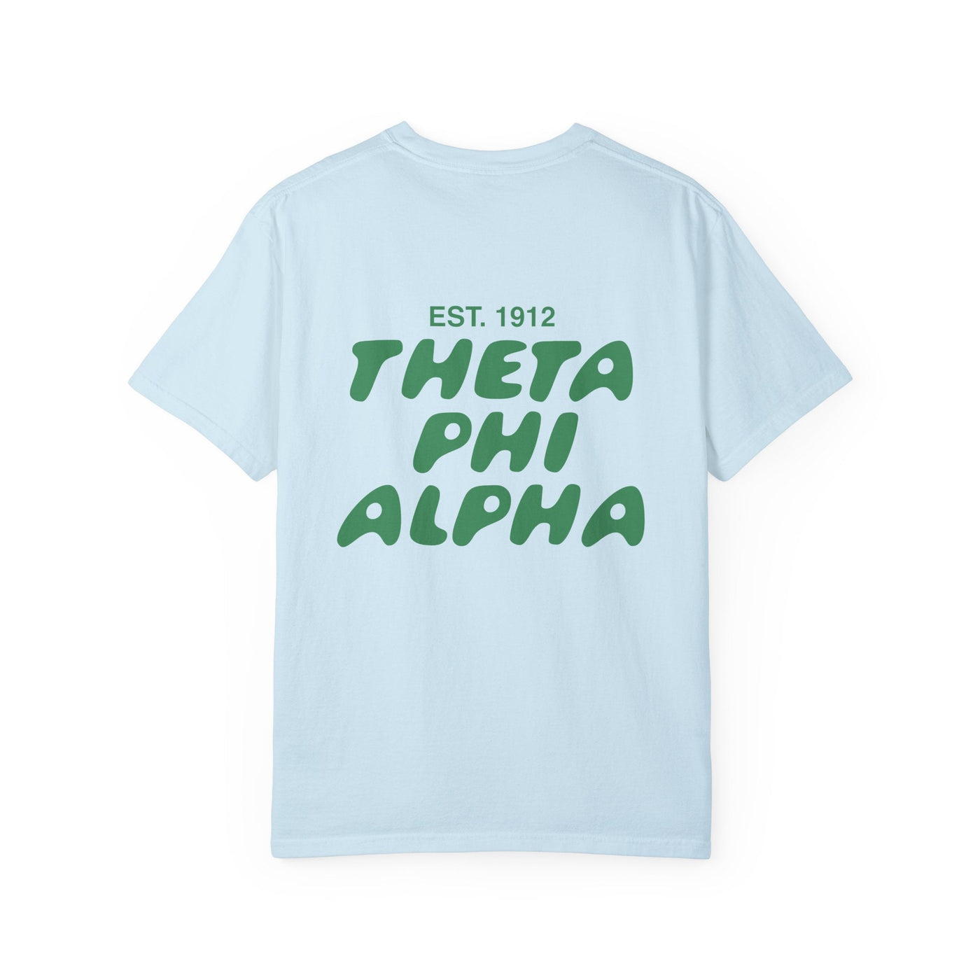 Theta Phi Alpha Bubble Letter T-Shirt | Theta Phi Trendy College Greek Custom Oversized Shirt | Big Little Sorority T Shirt Gift